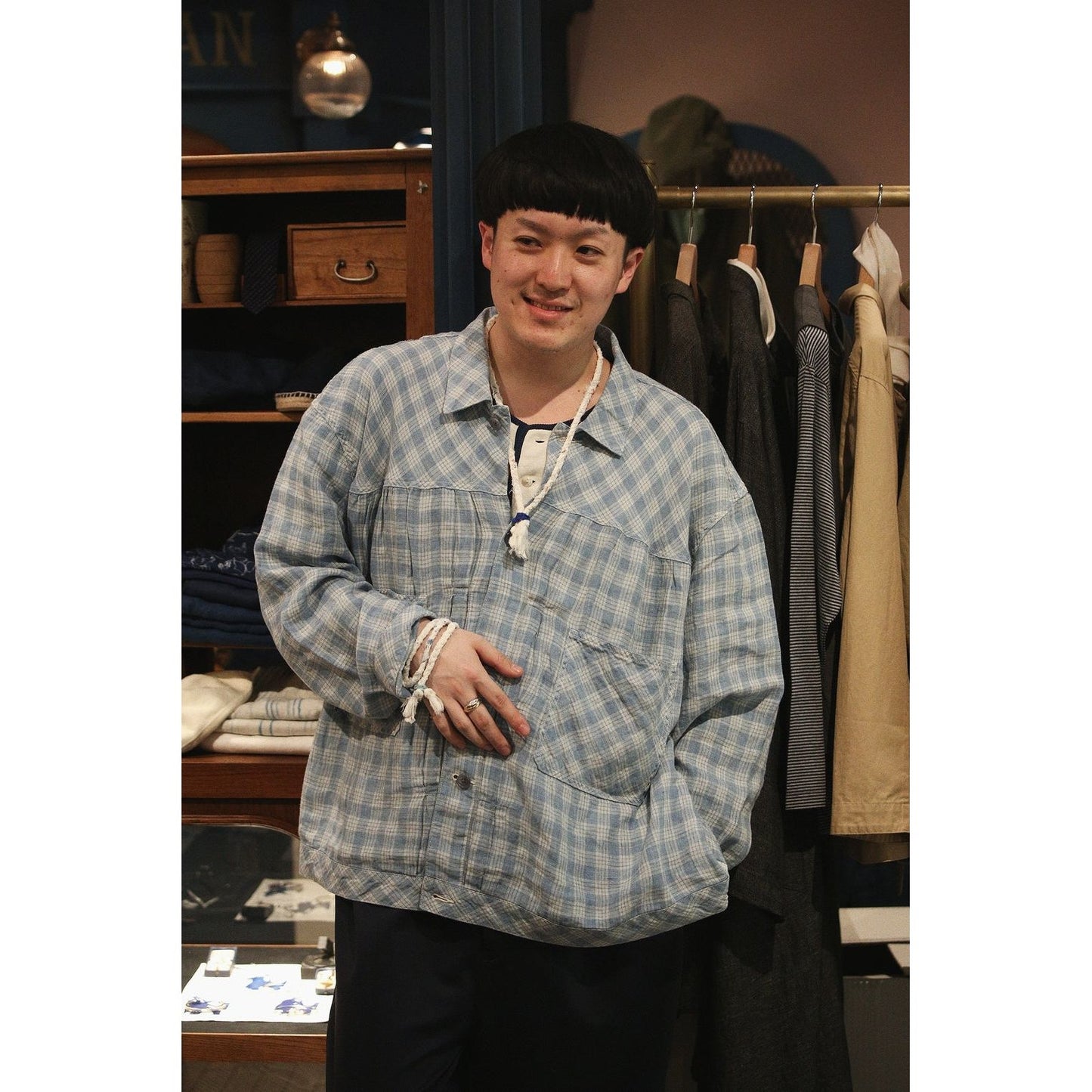 LINEN PALAKA SHORT JACKET