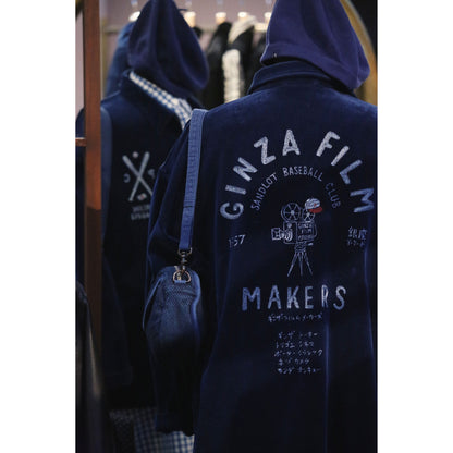 CORDUROY ZIP UP JACKET EMBROIDERY (SANDLOT)